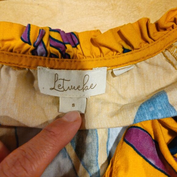 Anthropologie Let Me Be Printed Tunic Dress S - Picture 12 of 16